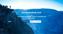 Desktop Screenshot of pro-basketball.com