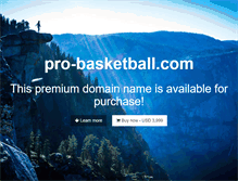 Tablet Screenshot of pro-basketball.com